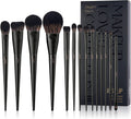 Makeup Brushes Set  Make up Brushes 14Pcs Black Kabuki Foundation Eyeshadow Contour Concealer Powder Eyeliner Crease Eyebrow Blending Brush, T336