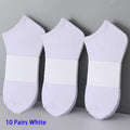 5/6/7/10 Pairs Women/Men Boat Socks Invisible Low Cut Silicone Non-Slip Summer No-Show Ankle Socks Solid Color Casual Breathable