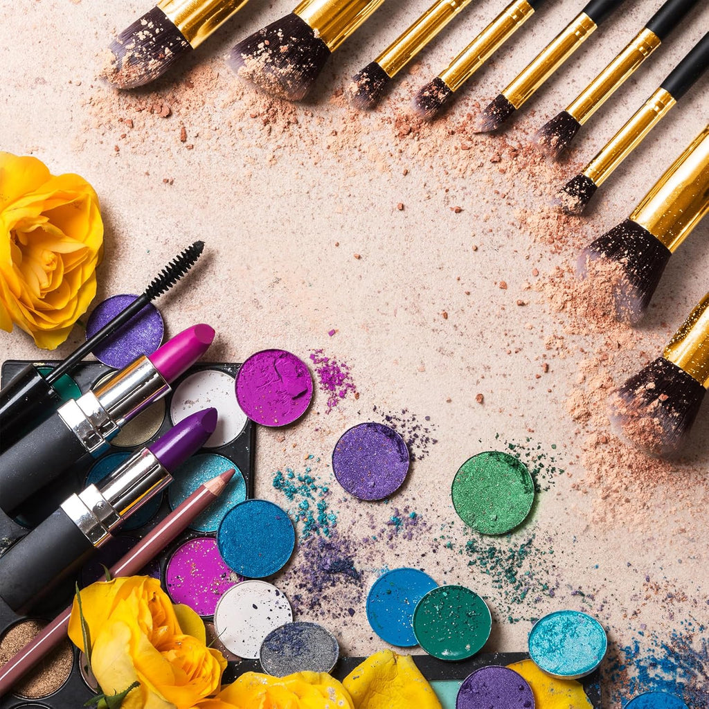 10-Piece Makeup Brush Set - Professional Powder, Foundation, Eyeshadow & Concealer Brushes